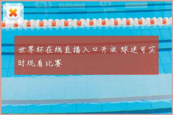 世界杯在线直播入口开放 球迷可实时观看比赛